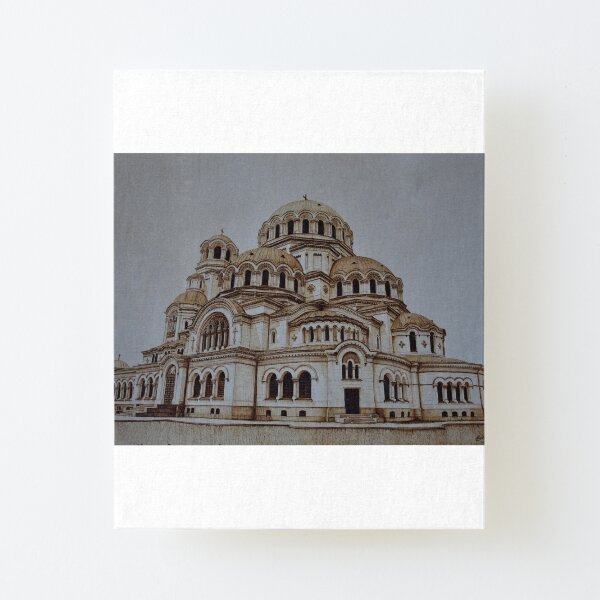Nevsky Cathedral building pyrography art Canvas Mounted Print