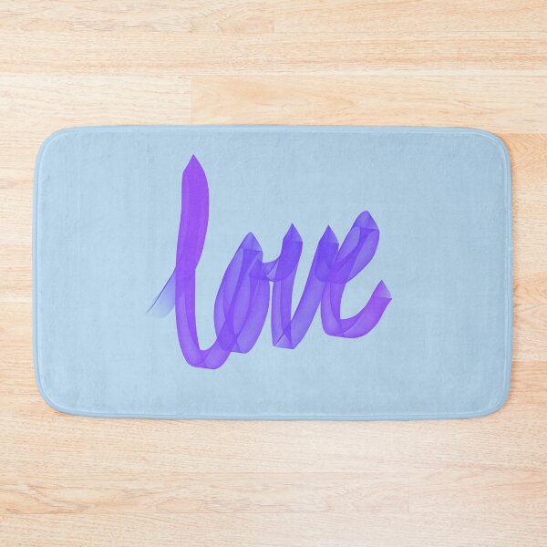 Item preview, Written Love | Purple/Violet | Blue Background  designed and sold by Bridget Beswick.
