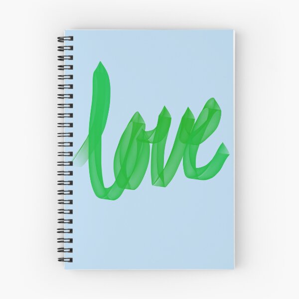 Item preview, Written Love | Green | Blue Background  designed and sold by Bridget Beswick.