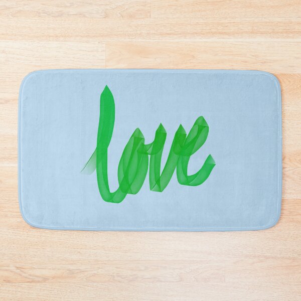 Item preview, Written Love | Green | Blue Background  designed and sold by Bridget Beswick.