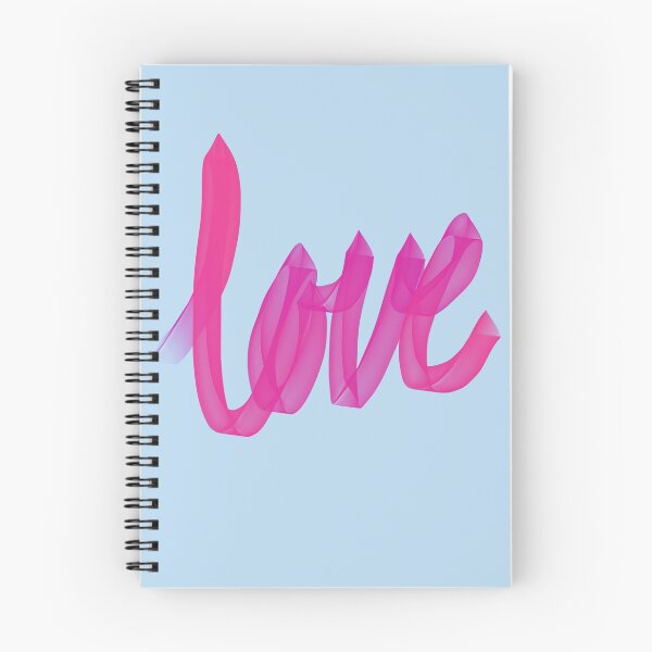 Item preview, Written Love | Pink | Blue Background  designed and sold by Bridget Beswick.