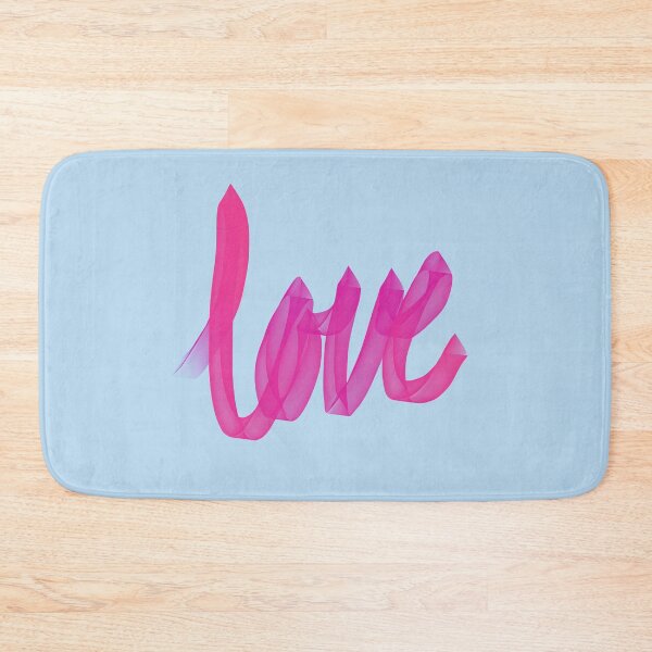 Item preview, Written Love | Pink | Blue Background  designed and sold by Bridget Beswick.