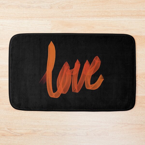 Item preview, Written Love | Orange | Black Background  designed and sold by Bridget Beswick.