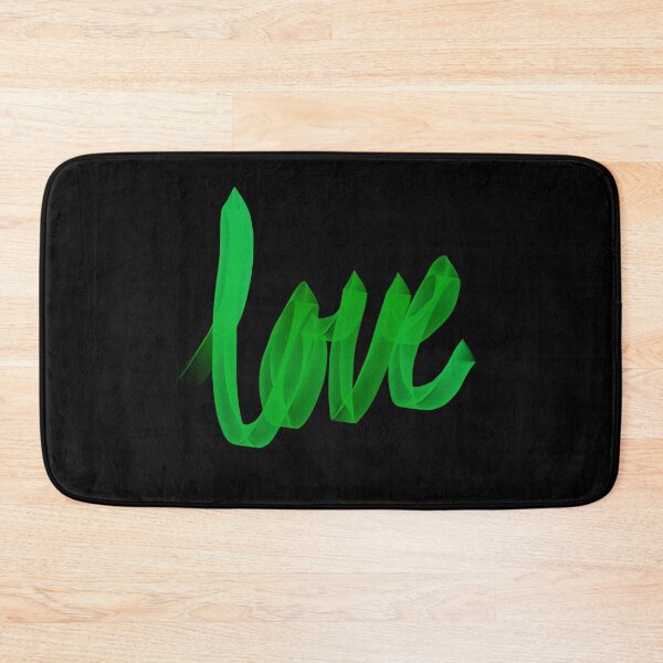 Item preview, Written Love | Green | Black Background  designed and sold by Bridget Beswick.
