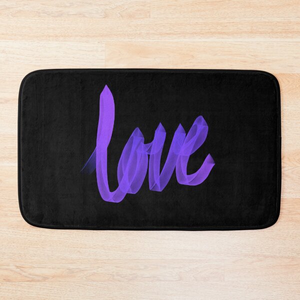 Item preview, Written Love | Purple/Violet | Black Background  designed and sold by Bridget Beswick.