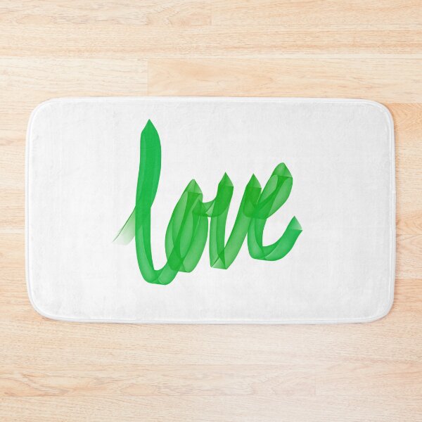 Item preview, Written Love | Green | White Background  designed and sold by Bridget Beswick.