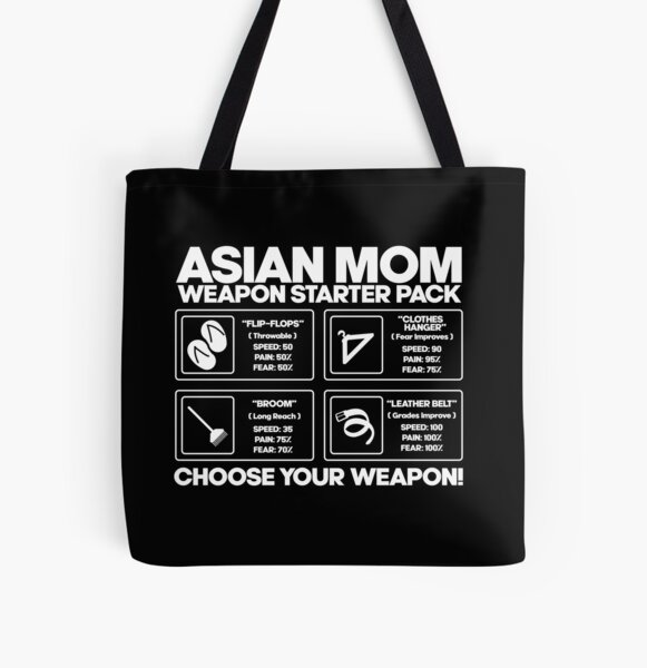 Asian Mom Weapons Tote Bag For Sale By Sijjon Redbubble