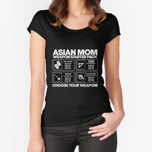 ASIAN MOM WEAPONS Sticker for Sale by Sijjon