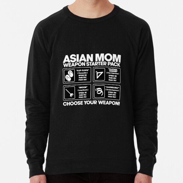 ASIAN MOM WEAPONS Sticker for Sale by Sijjon