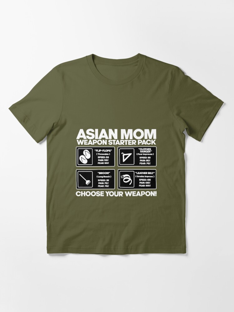 ASIAN MOM WEAPONS Sticker for Sale by Sijjon