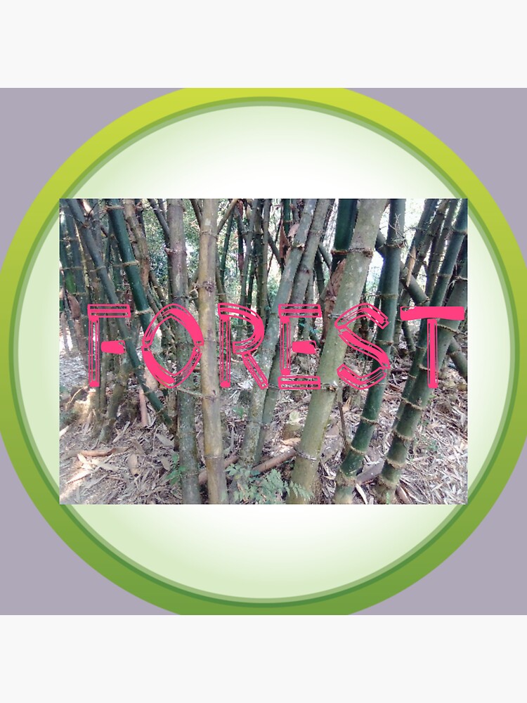 Assam Forest Design For Red Bubble Sticker For Sale By Babul123