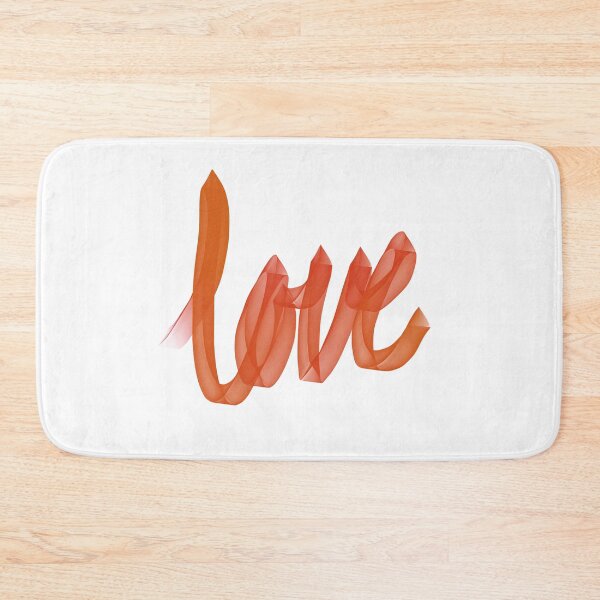 Item preview, Written Love | Red/Orange | White Background  designed and sold by Bridget Beswick.