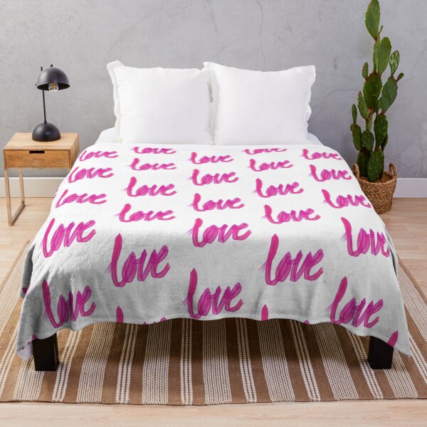 Item preview, Written Love | Pink | White Background  designed and sold by Bridget Beswick.
