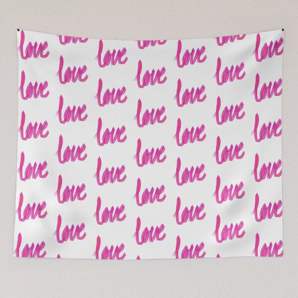 Item preview, Written Love | Pink | White Background  designed and sold by Bridget Beswick.