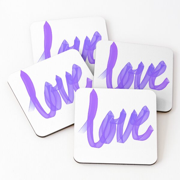 Item preview, Written Love | Purple/Violet | White Background  designed and sold by Bridget Beswick.