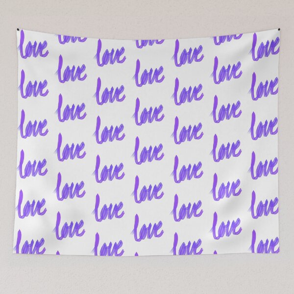 Item preview, Written Love | Purple/Violet | White Background  designed and sold by Bridget Beswick.
