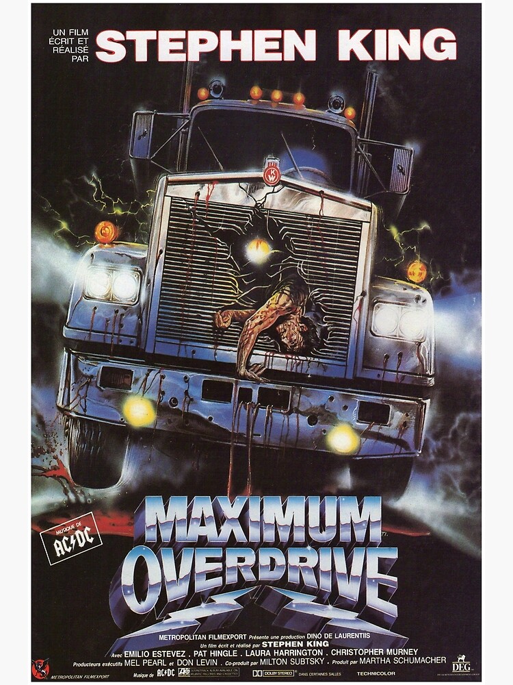 Discover Maximum Overdrive "Original" Movie Poster | 【﻿Ｈｏｒｒｏｒ】 Design （1986） Premium Matte Vertical Poster