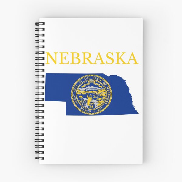 Item preview, Nebraska Flag Map designed and sold by marosharaf.