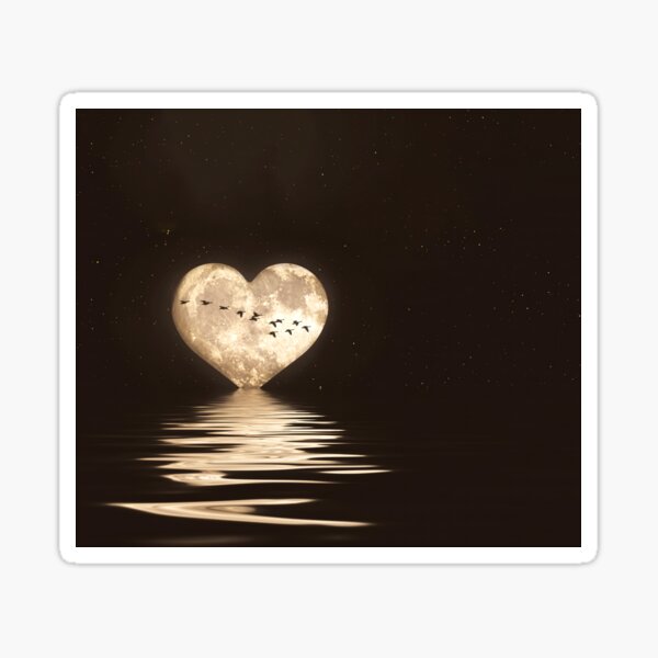 Item preview, Heart-Shaped Moon designed and sold by Elisabeth Lucas.