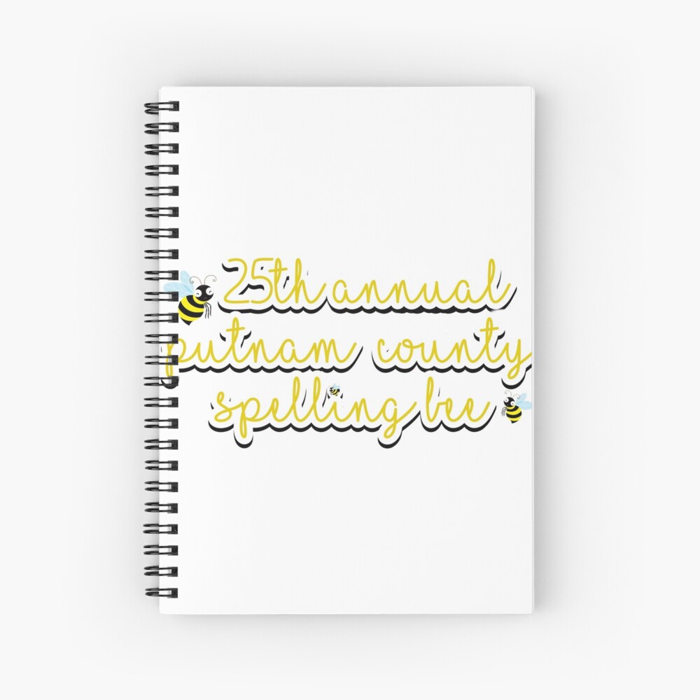 "25th Annual Putnam County Spelling Bee sticker" Spiral Notebook by