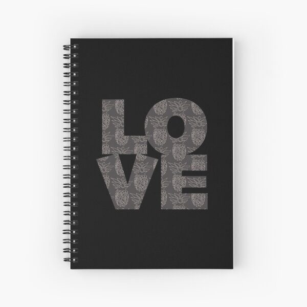 Tropical Pineapple L-O-V-E Spiral Notebook