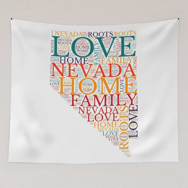 Item preview, Nevada Home, Love, Roots and Family Map designed and sold by marosharaf.