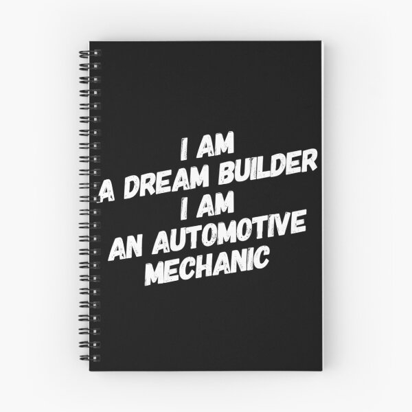 Item preview, I Am A Dream Builder I Am An Automotive Mechanic White Text designed and sold by TWMBDesigns.