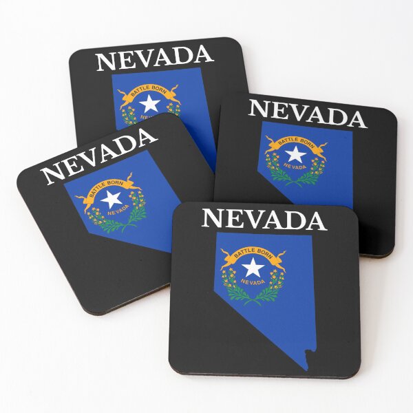 Item preview, Nevada Flag Map designed and sold by marosharaf.
