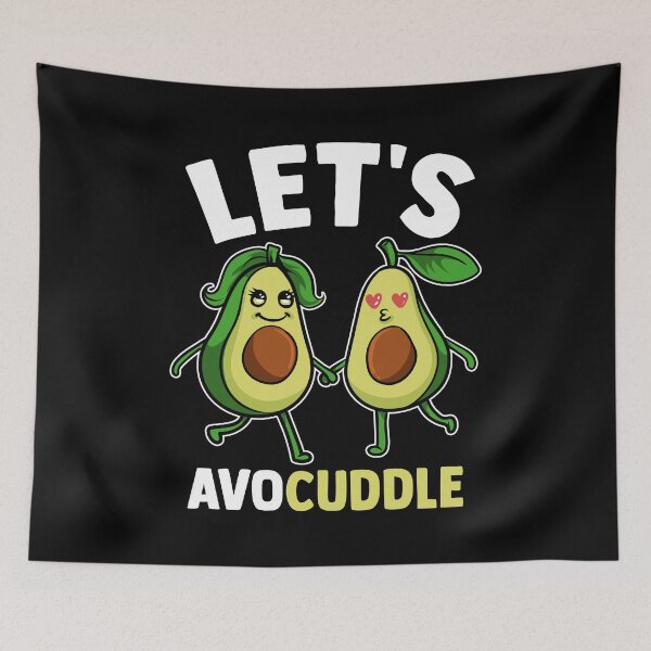 Item preview, Funny Let's Avocuddle Cute Avocado Cuddling Pun designed and sold by perfectpresents.