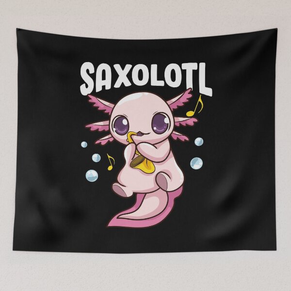 Item preview, Cute & Funny Saxolotl Adorable Sax Playing Axolotl designed and sold by perfectpresents.