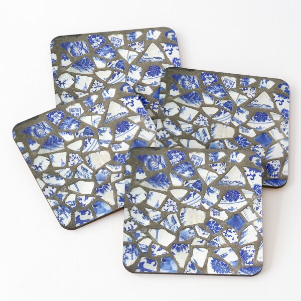 Item preview, Blue and White Broken Pottery Path designed and sold by Linda Walsh.