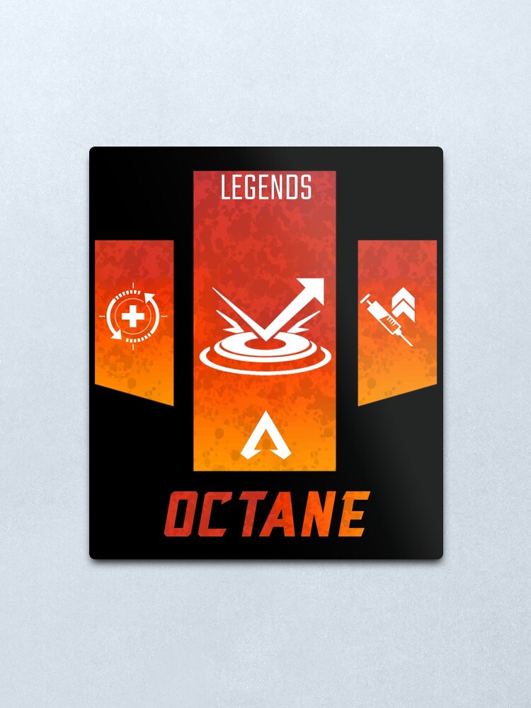 Apex Legend Octane Banner Metal Print By Spacerangershop Redbubble