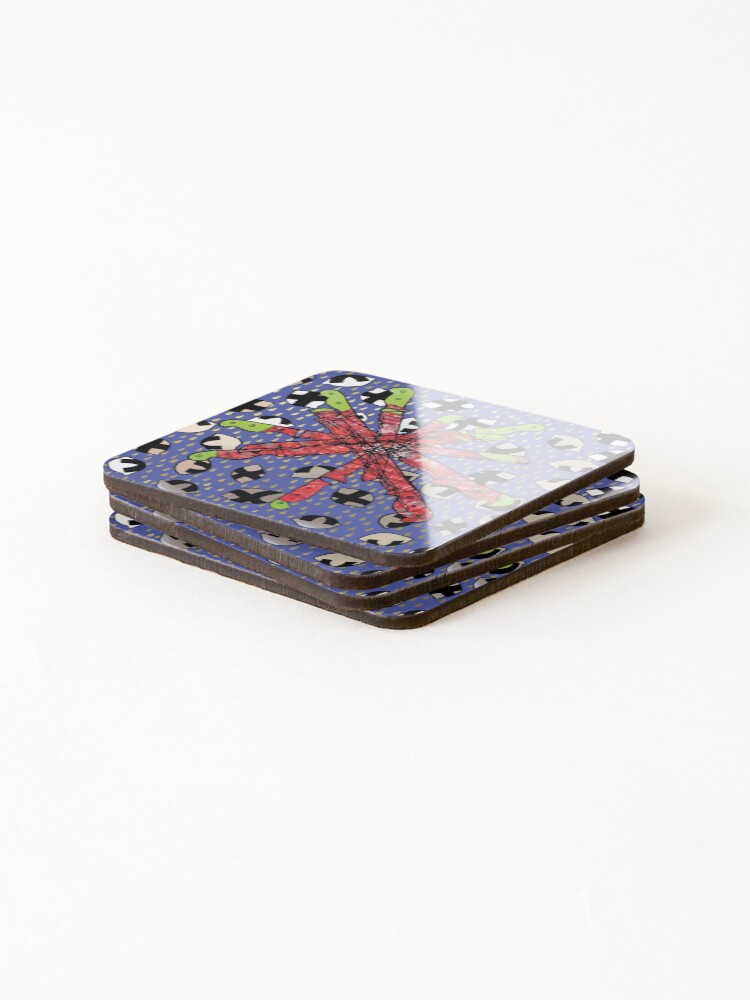 Thumbnail 4 of 5, Coasters (Set of 4), Paradigm Shift designed and sold by RUNICJOHN.