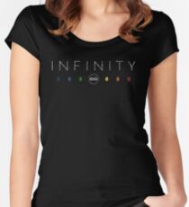 Infinity - White Dirty Women's Fitted Scoop T-Shirt