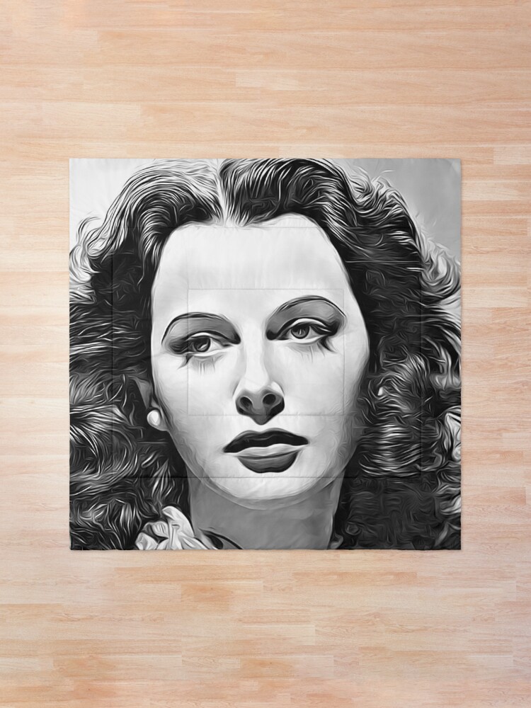 Hedy Lamarr Beruhmte Osterreichische Schauspielerin Und Erfinderin In Hollywood Mitte Des 20 Jahrhunderts Tagesdecke Von Borneobound Redbubble