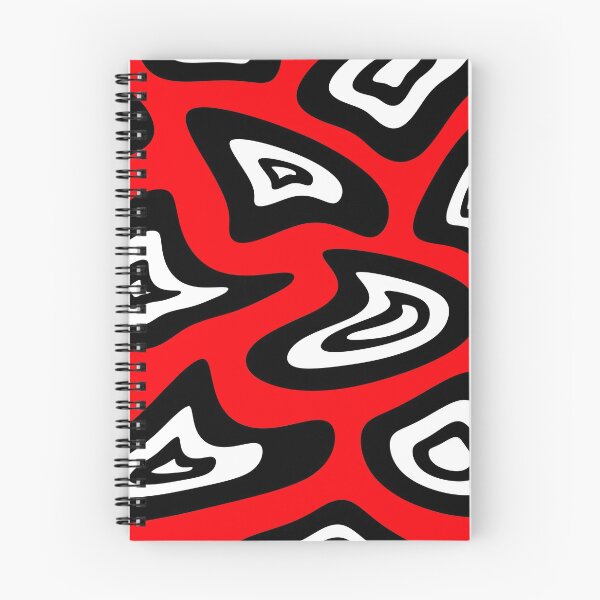 Item preview, Abstract geometric pattern - red, black and white. designed and sold by K.S ART.