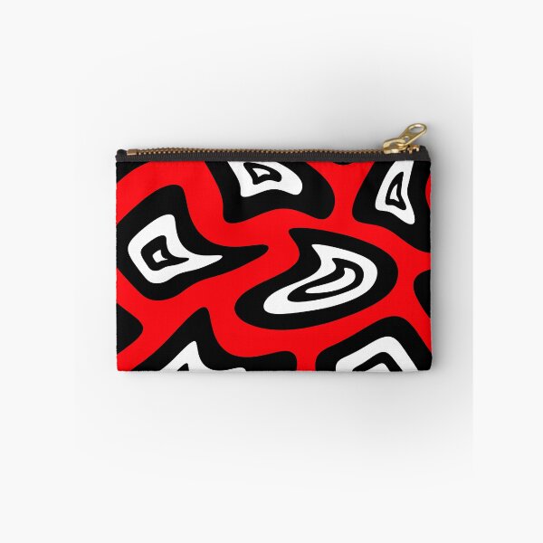 Item preview, Abstract geometric pattern - red, black and white. designed and sold by K.S ART.