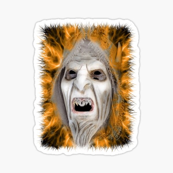 Fiery Skull Sticker