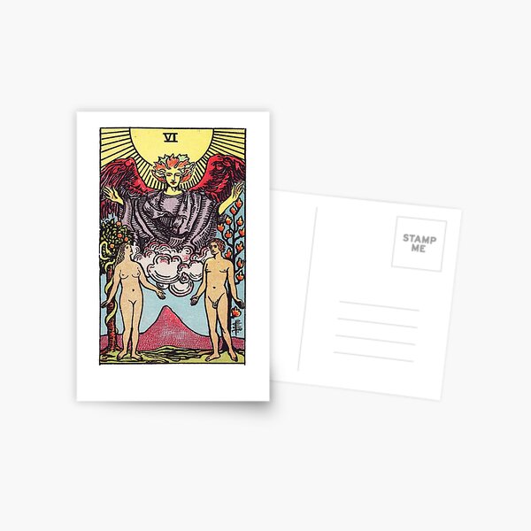 Tarot - The Lovers Card Postcard