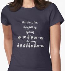 The stars, too, they tell of spring returning - Spring Awakening Women's Fitted T-Shirt