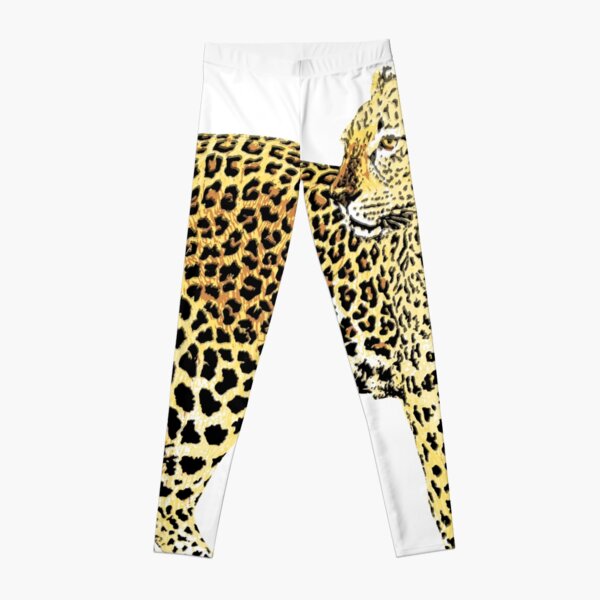 African Leopard dress Leggings
