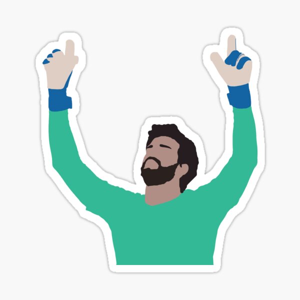 Item preview, Alisson Becker Illustration designed and sold by footballx.
