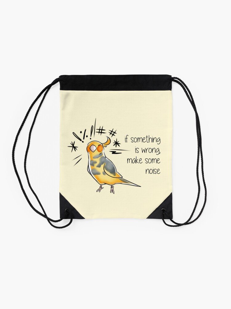 Alternate view of Make Some Noise Drawstring Bag
