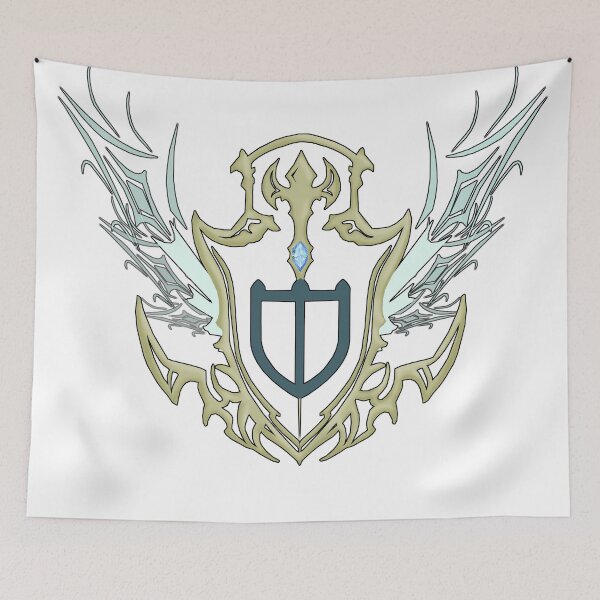 Item preview, Final Fantasy XIV Paladin Shield (Black Outline) designed and sold by twitchleah.