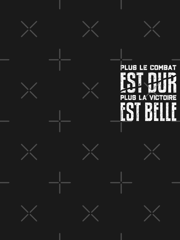 "Plus Le Combat Est Dur Plus La Victoire Est Belle" Leggings For Sale ...