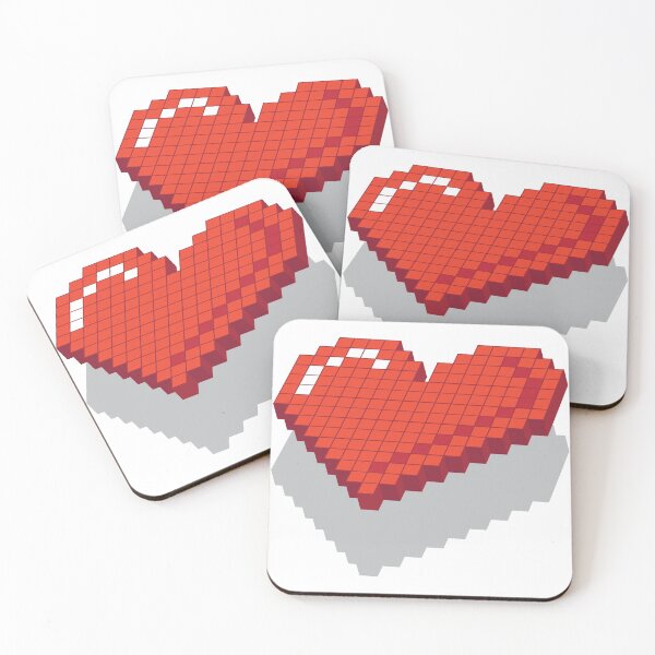 Item preview, Retro Cube Love Heart designed and sold by MisterSquid.