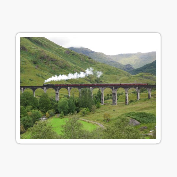 Steam train over Glenfinnan Sticker