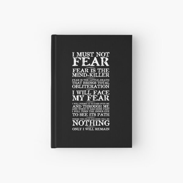 Dune Fear Quotes Hardcover Journal