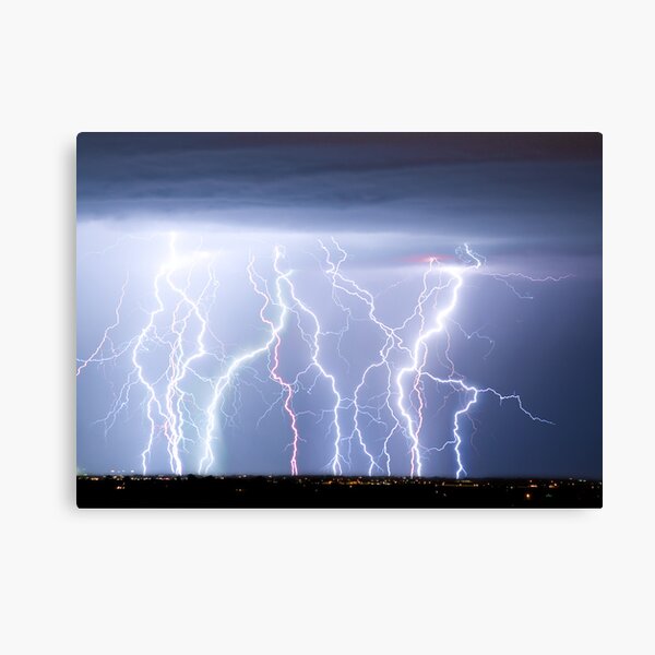 Electric Lightning Sky Canvas Print
