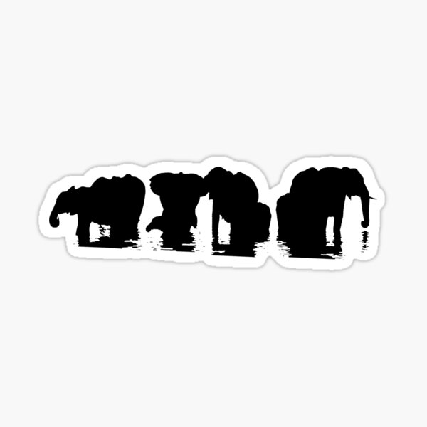 Vista previa del artículo con la obra «Baño de elefante», diseñado y vendido por munkeymomo.